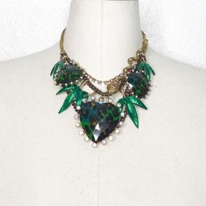 Betsey Johnson Asian Jungle Statement Necklace